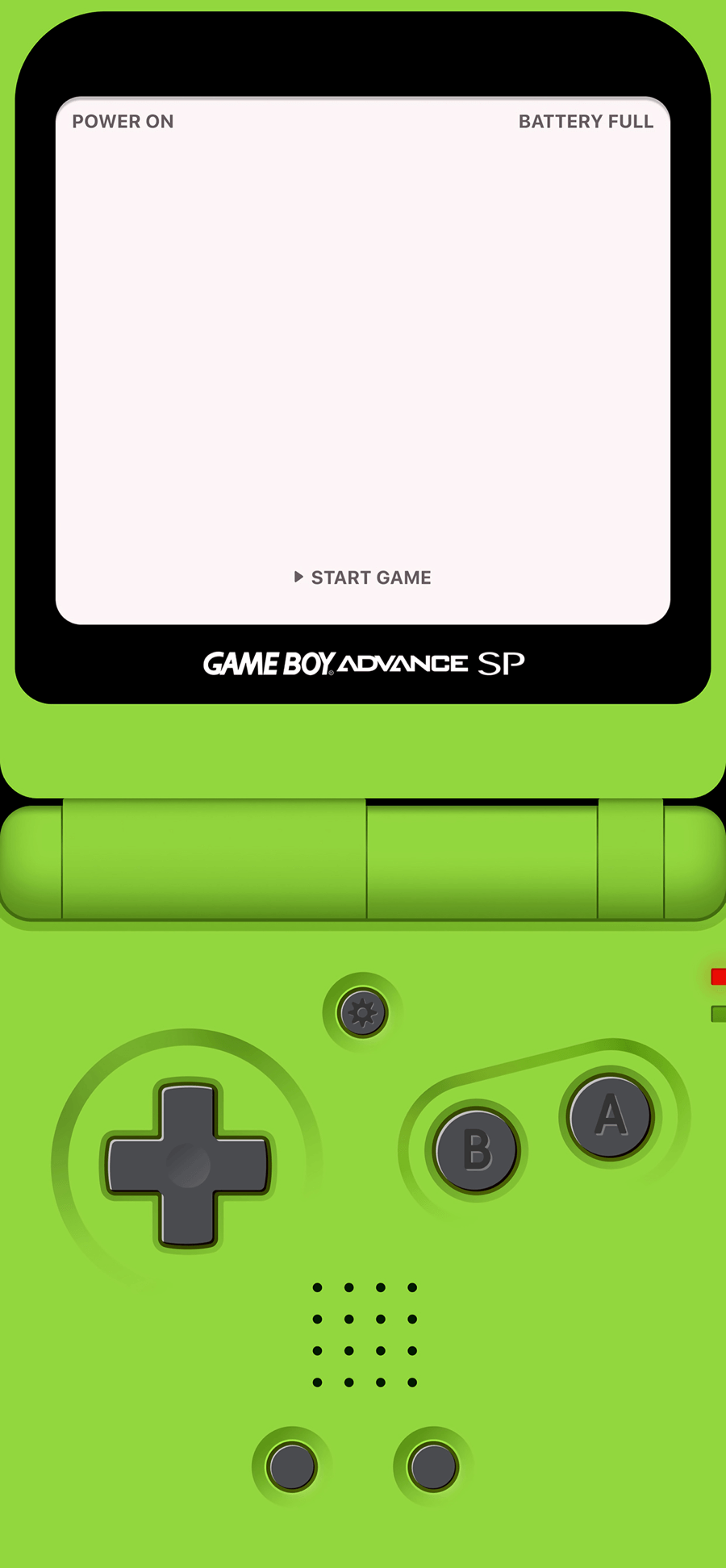 Green Game Boy Advance SP Retro - 4K Wallpaper