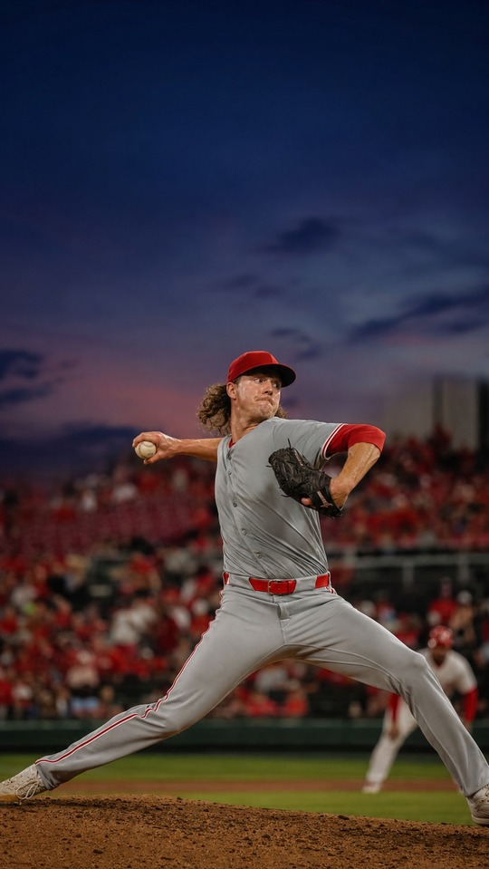 Brady Singer 4K Baseball Pitcher Wallpaper