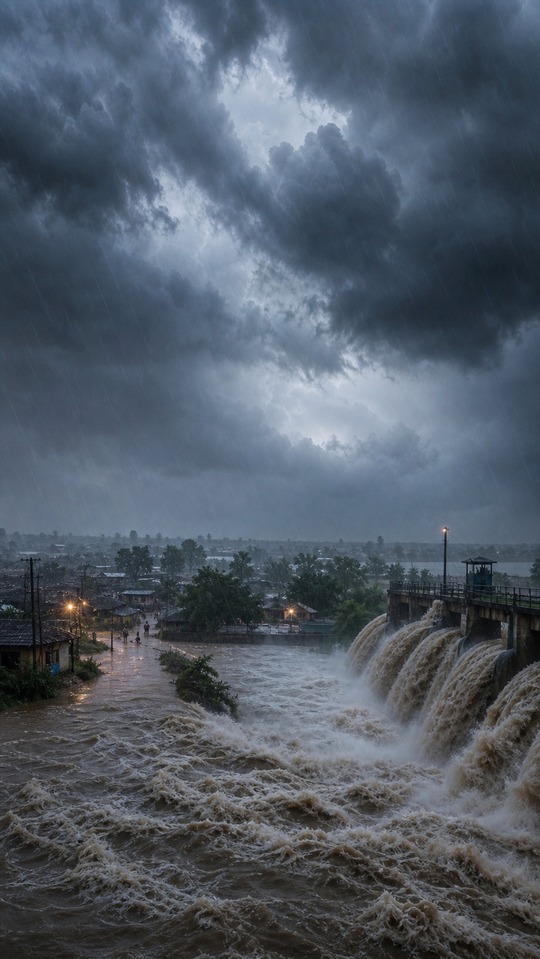 હવ મ ન (Havamana) Heavy Rain Flood - 4K Wallpaper