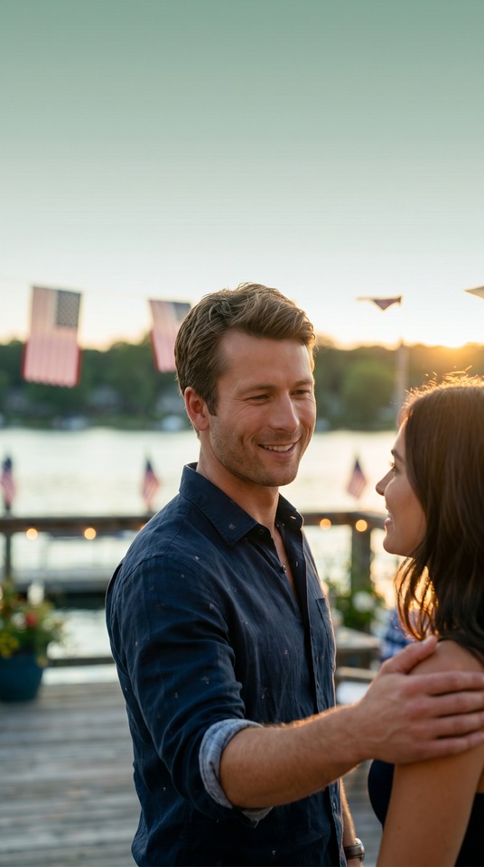 Glen Powell 4th of July Celebration - 4K Wallpaper