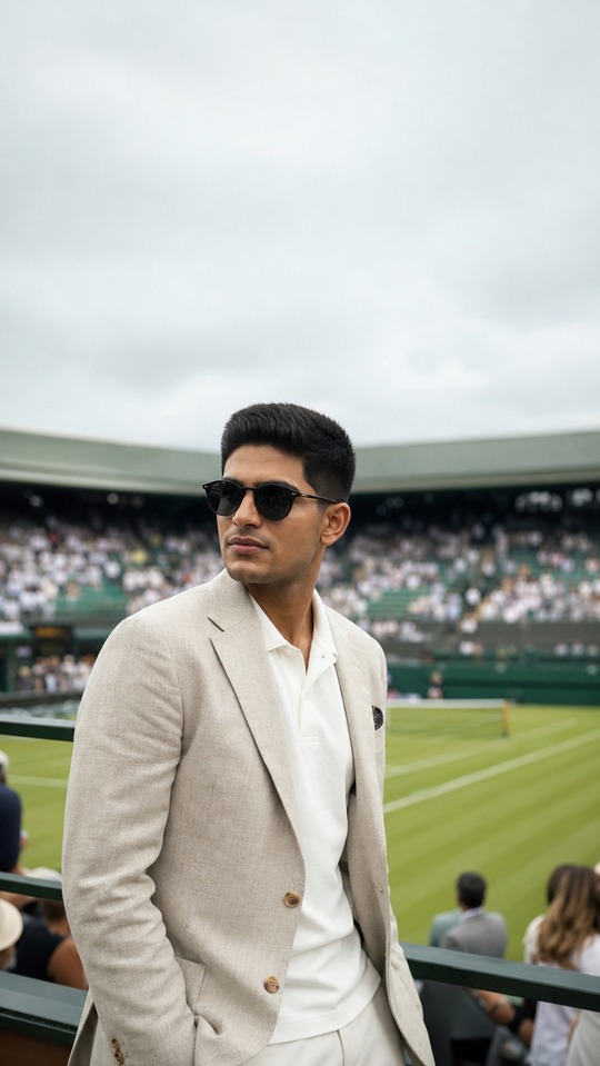 Shubman Gill Wimbledon Look - 4K Phone Backgrounds