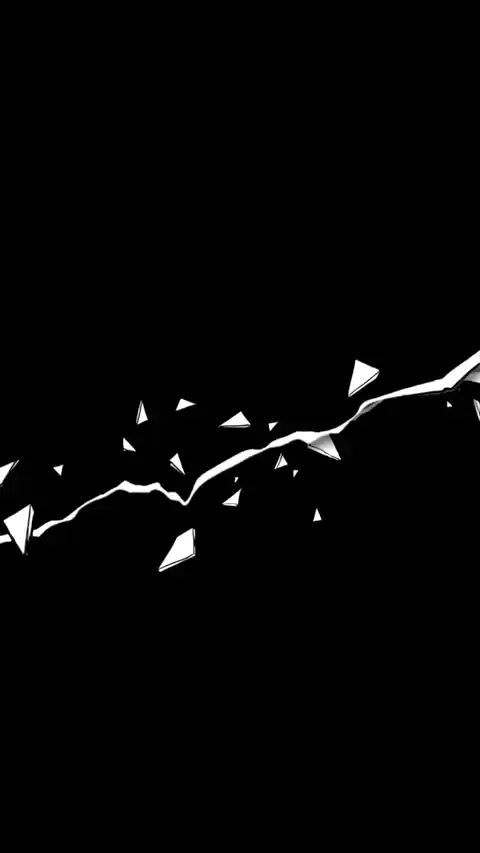 Schwarzes Glasbruch Minimal - Bewegliches Wallpaper