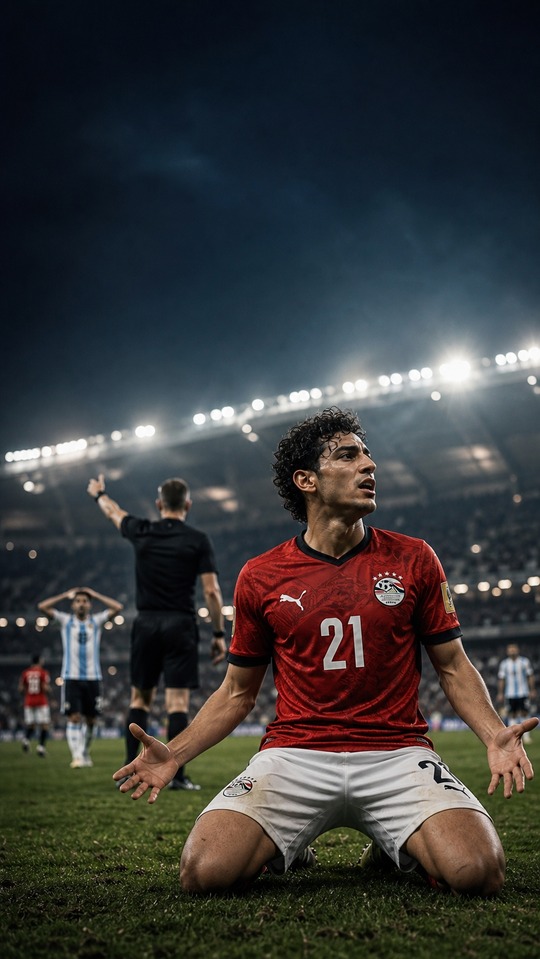 Mostafa Zico Égypte vs Argentine - Fond d'écran 4K