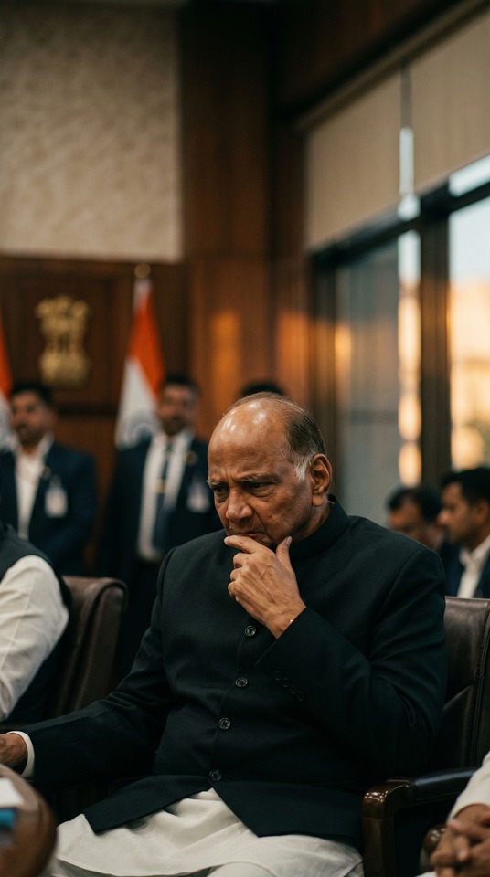 Sharad Pawar Maharashtra Politics - 4K Phone Background