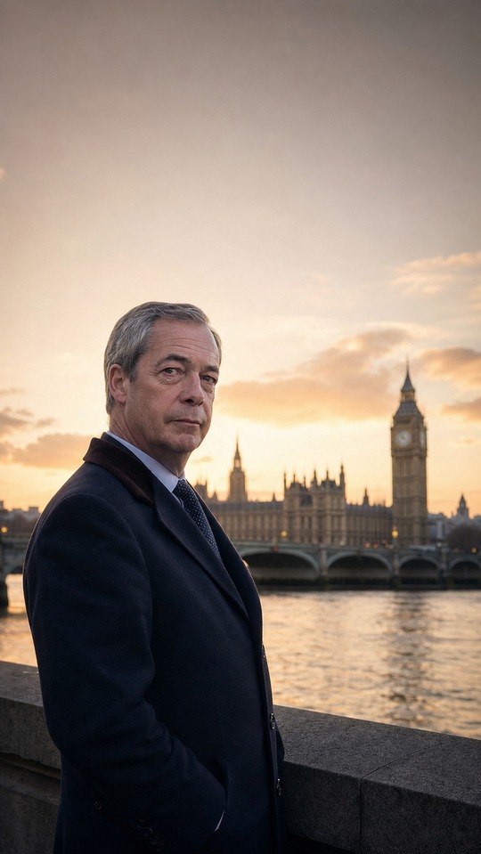 Nigel Farage London Portrait - 4K Phone Wallpaper