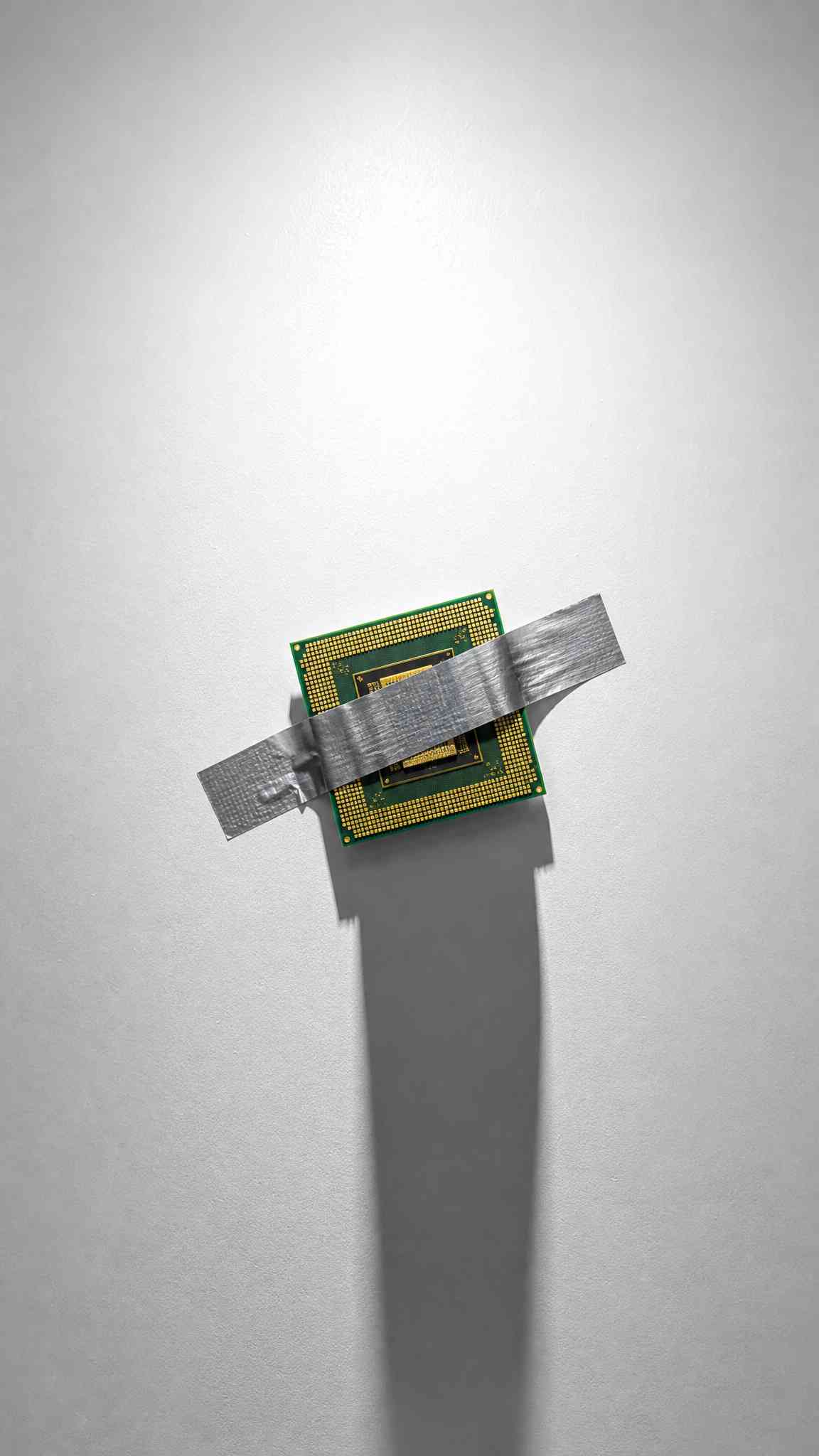 CPU Processor Minimalist Art - 4K Wallpaper