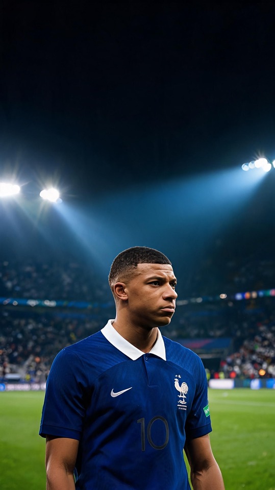 Kylian Mbappé World Cup Performance - 4K Handy Wallpaper