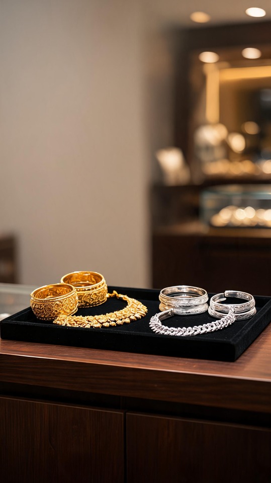 Gold Silver Prices & Luxury Jewelry - 4K Wallpaper