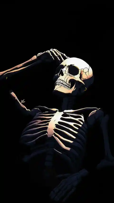 Dark Skeleton Anime Style - Live Wallpaper