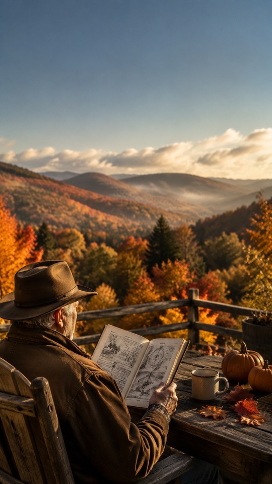 Old Farmer's Almanac Autumn Scene - 4K Wallpaper