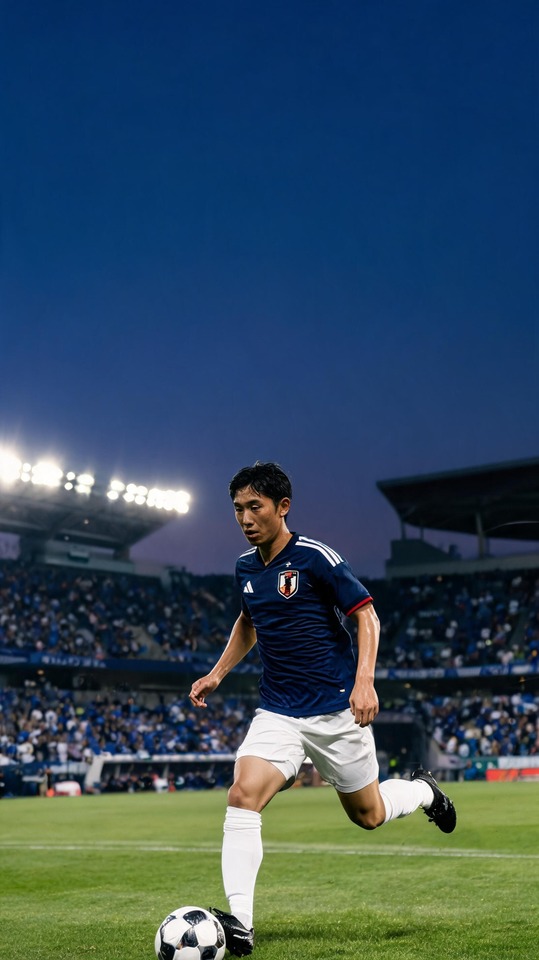 2022 World Cup Japan Player - 4K Mobile Wallpaper
