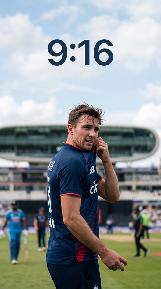 Josh Tongue England Cricket Action - 4K Wallpaper
