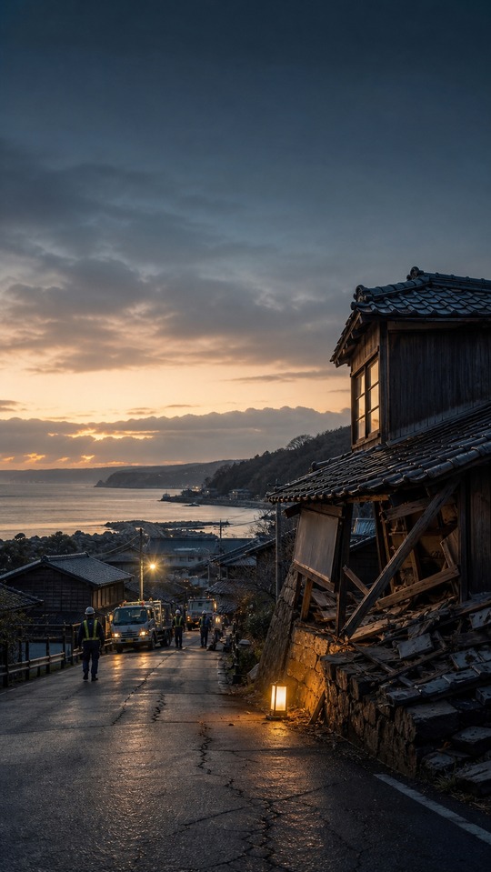 Noto Peninsula Earthquake Japan Recovery - 4K Wallpaper