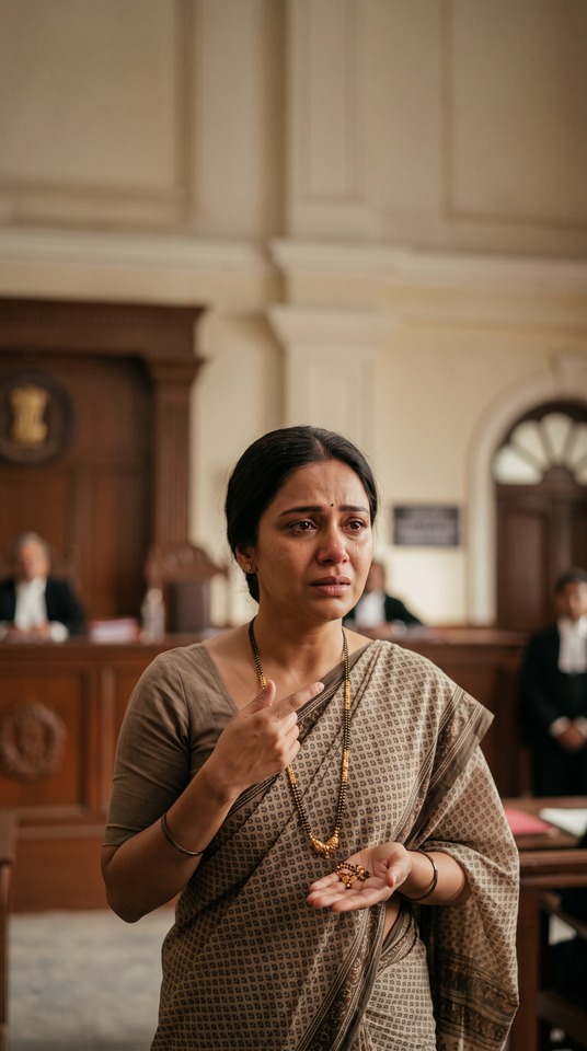 न य य ध श (Justice) Courtroom Plea - 4K Mobile Background
