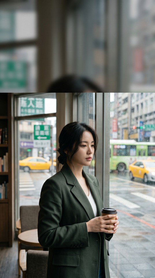 李雅英 (Lee Ya-young) 都市雨景 - 4K 高清壁紙
