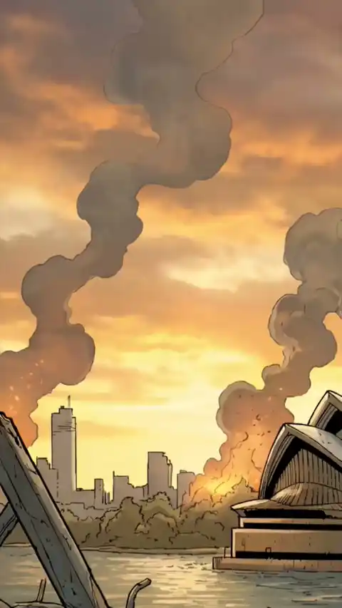Spider-Man Sydney Skyline Destruction Live Wallpaper
