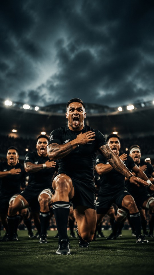 Haka All Blacks Rugby Performance - 4K Wallpaper