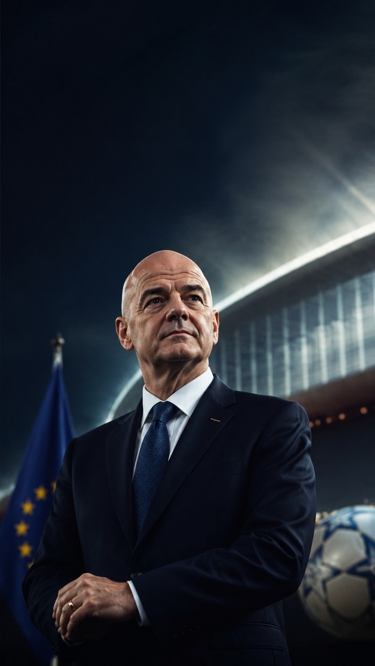 Gianni Infantino Cinematic Portrait - 4K Wallpaper
