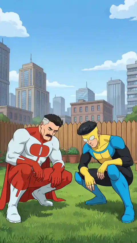 Invincible & Omni-Man Superhero Live Wallpaper