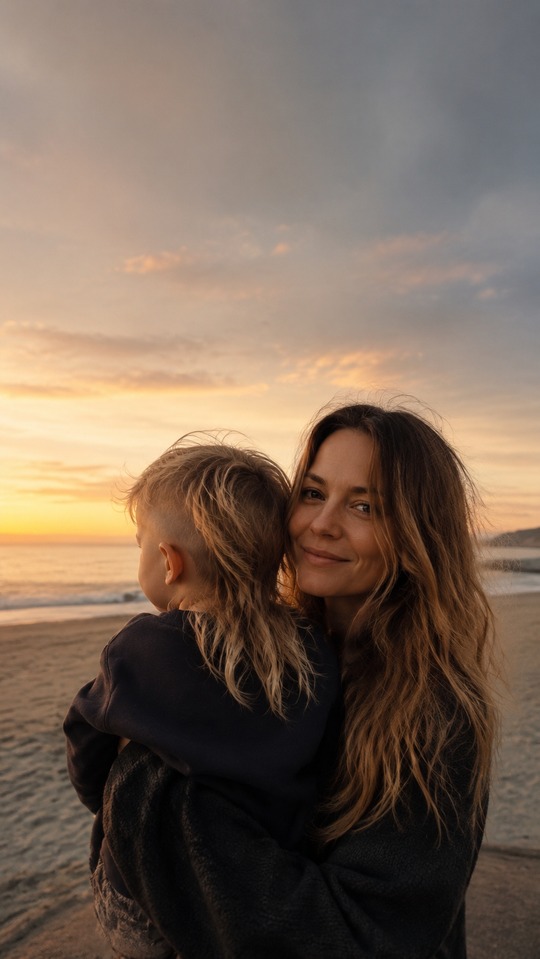 Behati Prinsloo Realistic Family Moment - 4K Wallpaper