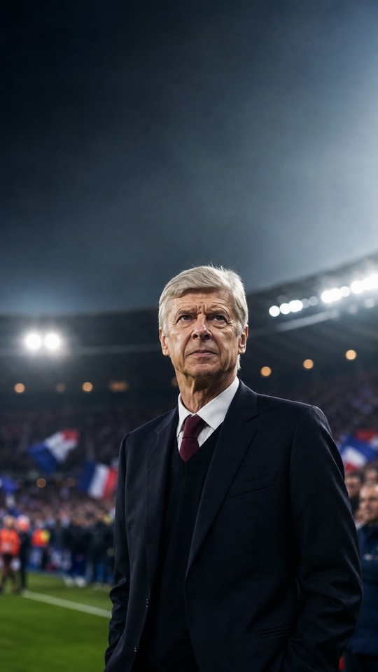 Arsène Wenger Stadium Scene - 4K Mobile Wallpaper