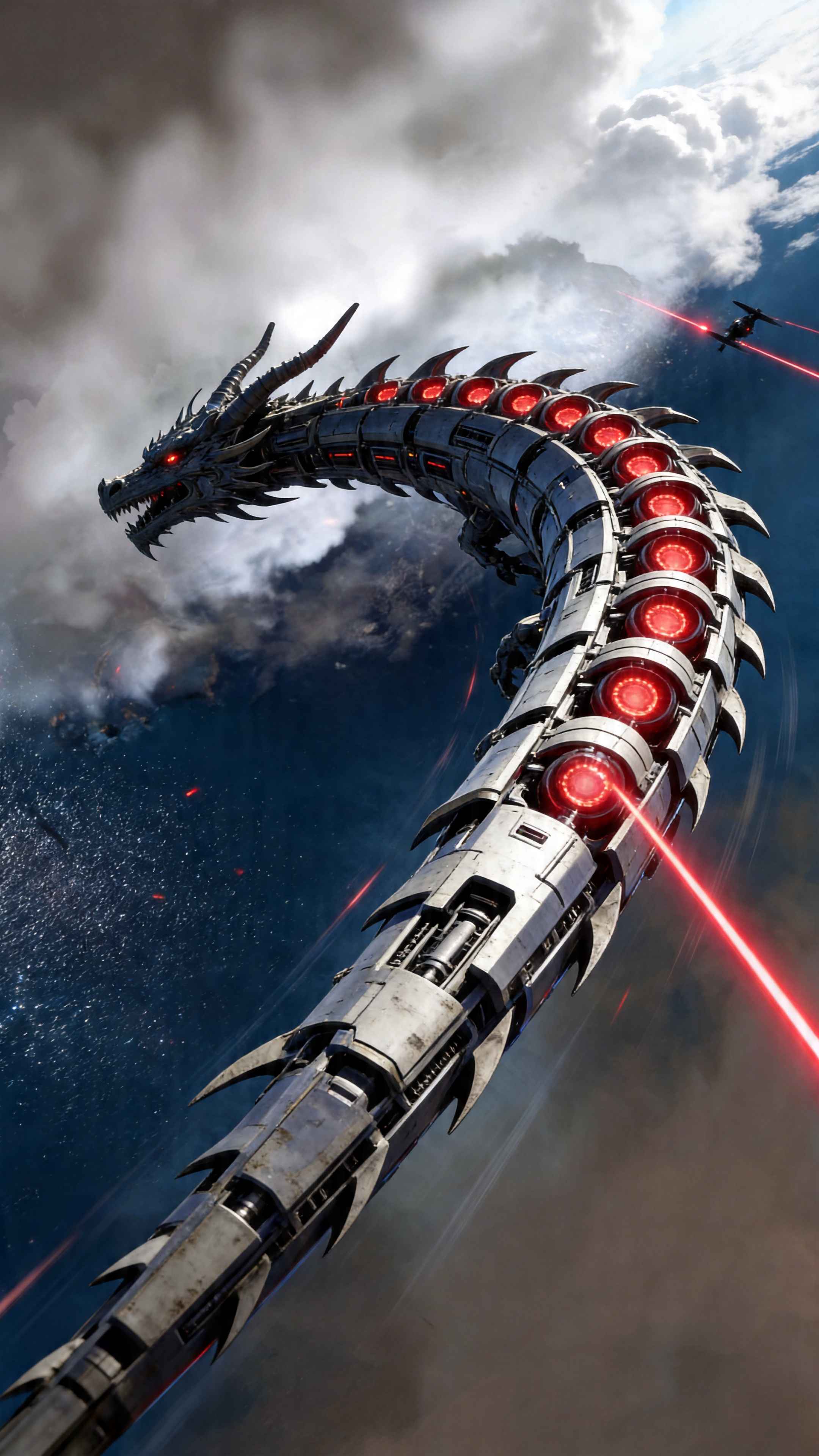 Cyber Mechanical Dragon - 4K Wallpapers