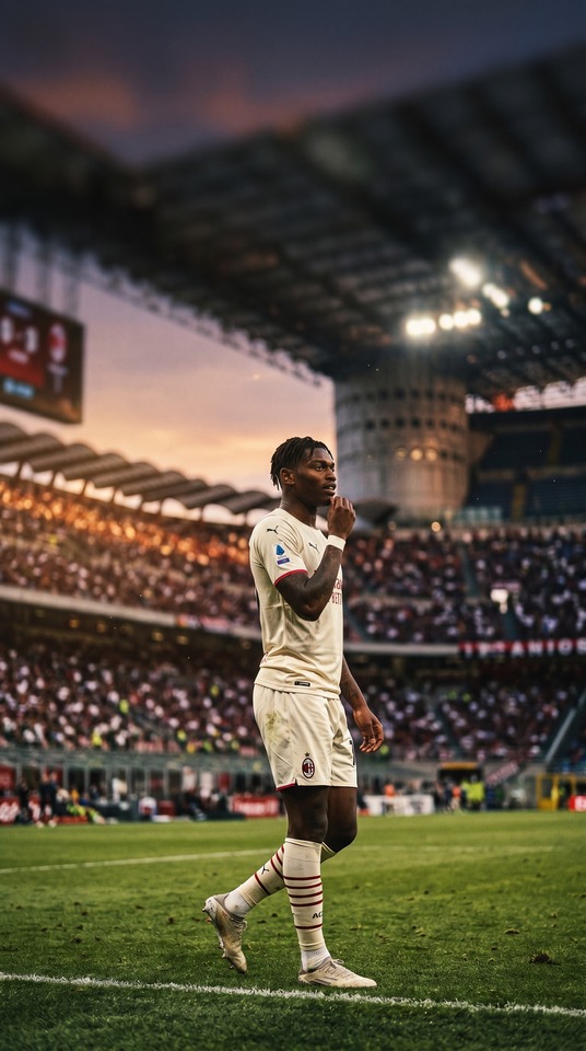 Rafael Leão - AC Milan 4K Mobile Wallpaper