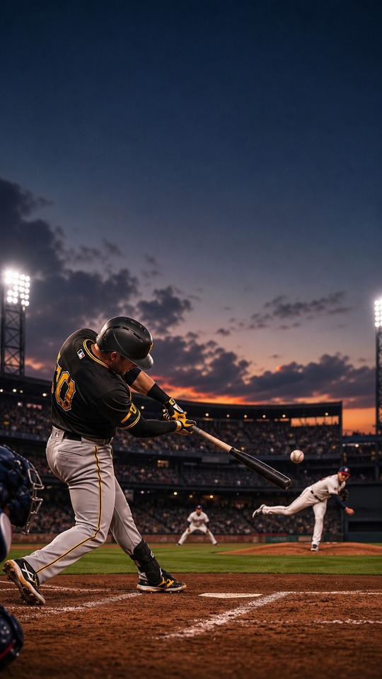 Pirates vs Braves Baseball Action - 4K Wallpapers