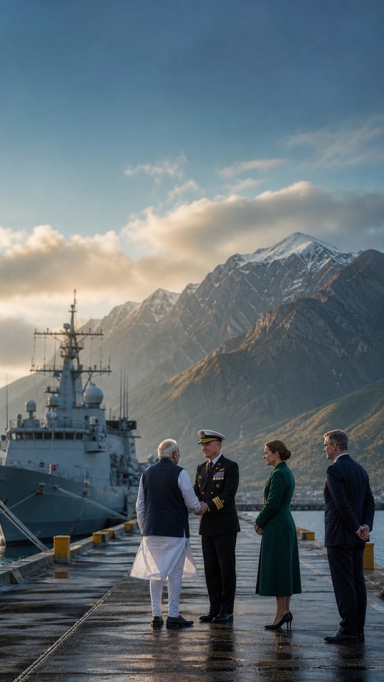 New Zealand & India Maritime Security - 4K Wallpaper