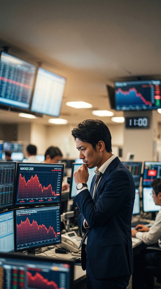 Nikkei 225 Stock Average Financial Crisis - 4K Wallpaper