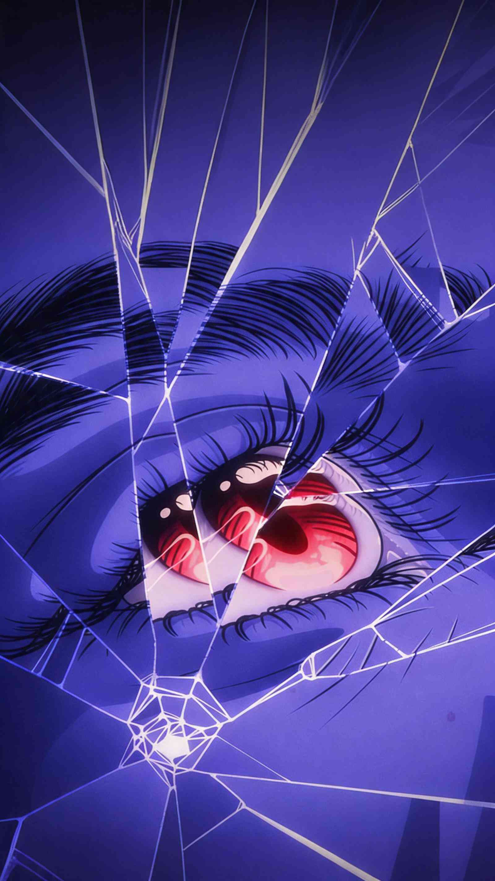 Shattered Gaze Retro Anime - 4K Wallpaper