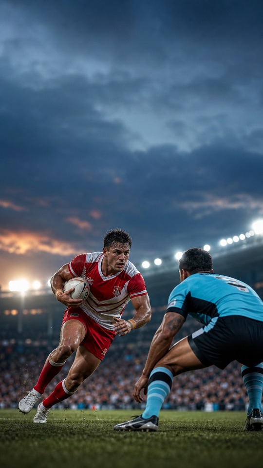 Dolphins vs Sharks NRL Action - 4K Phone Wallpaper
