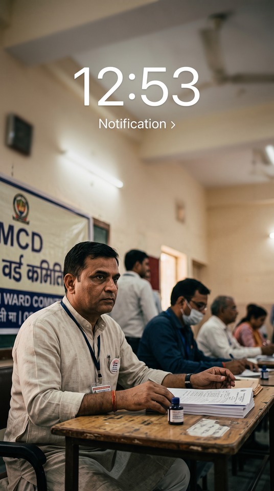 Delhi MCD Wahlen Chunav - 4K Handy Hintergrund