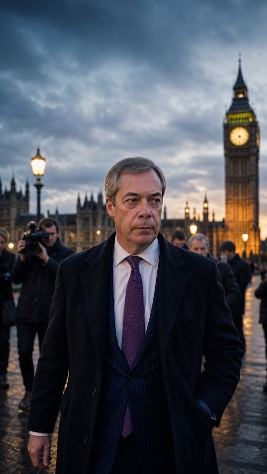 Nigel Farage Cinematic Portrait - 4K Mobile Backgrounds