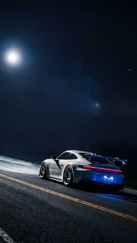 Porsche 911 GT3 Noche - Fondo de Pantalla Animado
