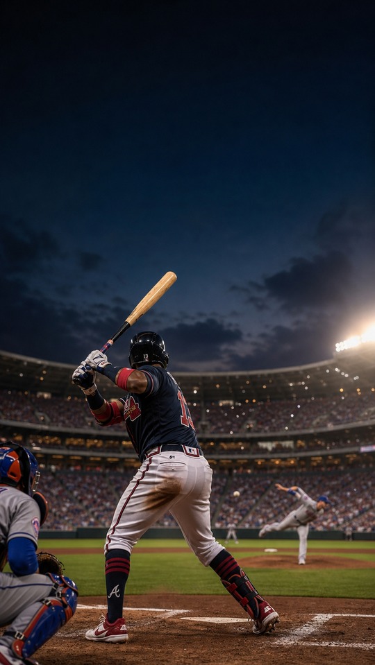 Braves Game Action - 4K Baseball Wallpaper