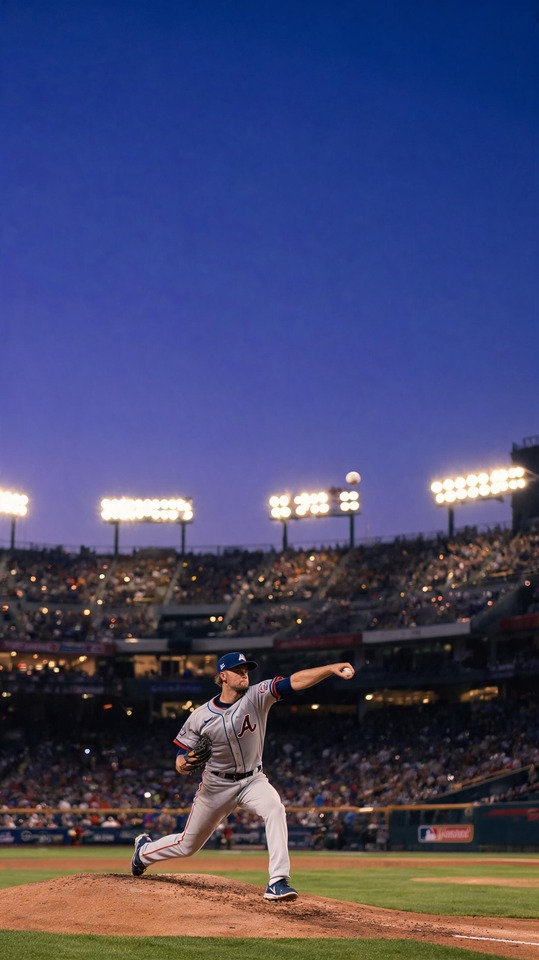 MLB Atlanta Braves Pitcher Action - 4K Wallpaper
