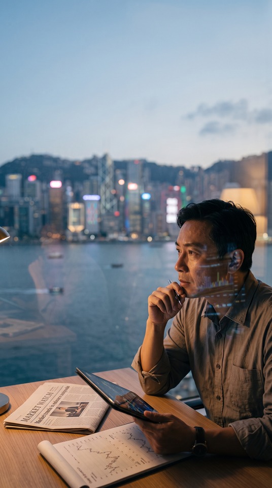 Hang Seng Index Financial Analysis - 4K Phone Wallpaper