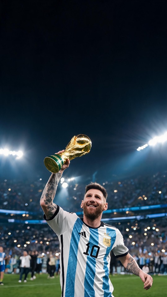 Lionel Messi Campeón del Mundo - Fondos de Pantalla 4K