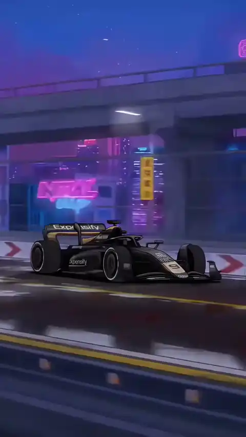 F1 Racing Neon Cyberpunk - Live Wallpaper