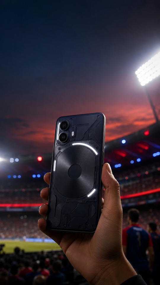 Nothing Phone 4b Stadium Glow - 4K Phone Background