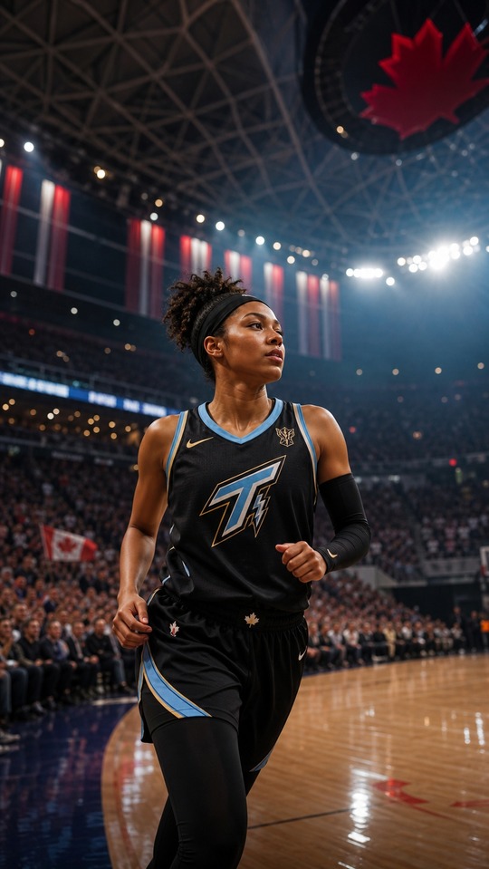 Toronto Tempo Basketball Athlete - 4K Phone Background