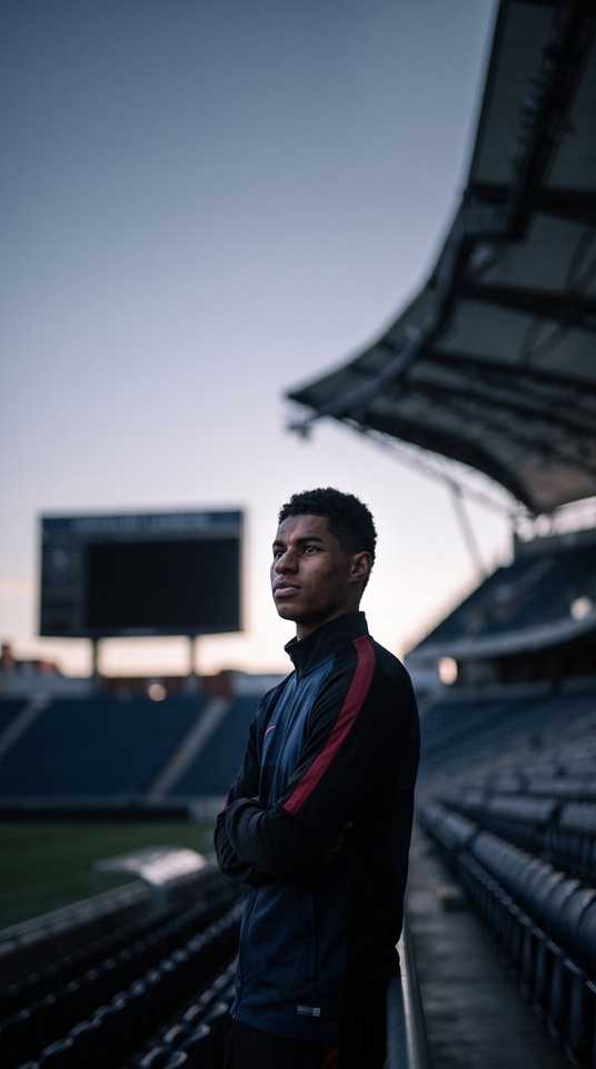 Marcus Rashford Porträt - 4K Handy Wallpaper