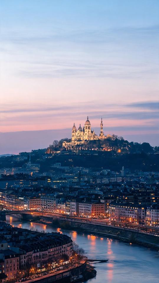 Stadtansicht Lyon - 4K Handy Wallpaper