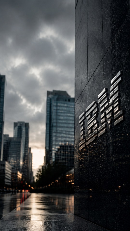 IBM Stock Corporate Cityscape - 4K Wallpaper