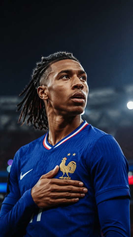 Michael Olise Selección de Francia - Fondo 4K