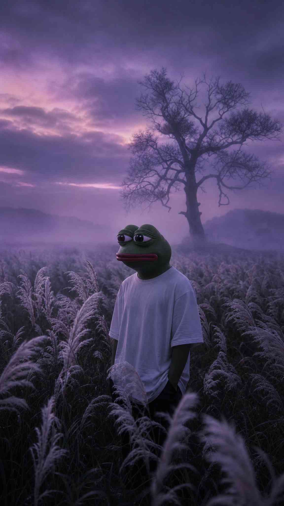 Pepe the Frog Cinematic Field - 4K Wallpaper