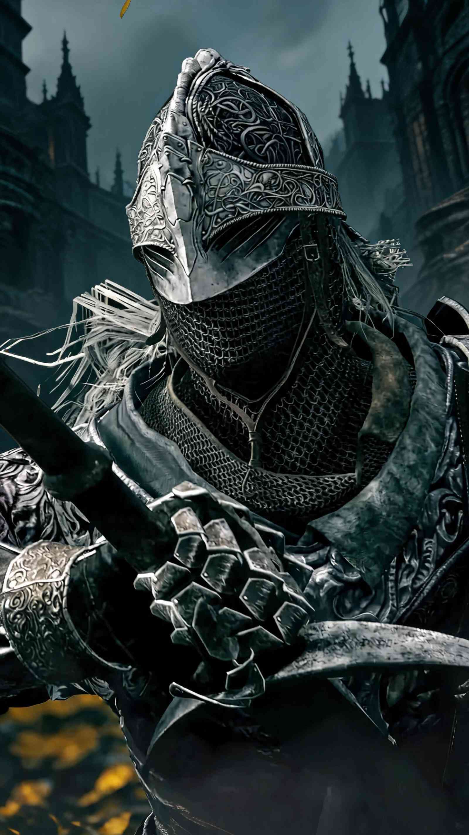 Elden Ring Goldmaskenritter 4K Wallpaper für Mobile