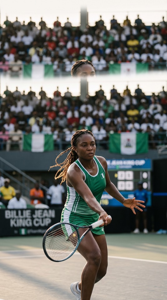 Billie Jean King Cup Nigeria Aktion - 4K Hintergrundbild
