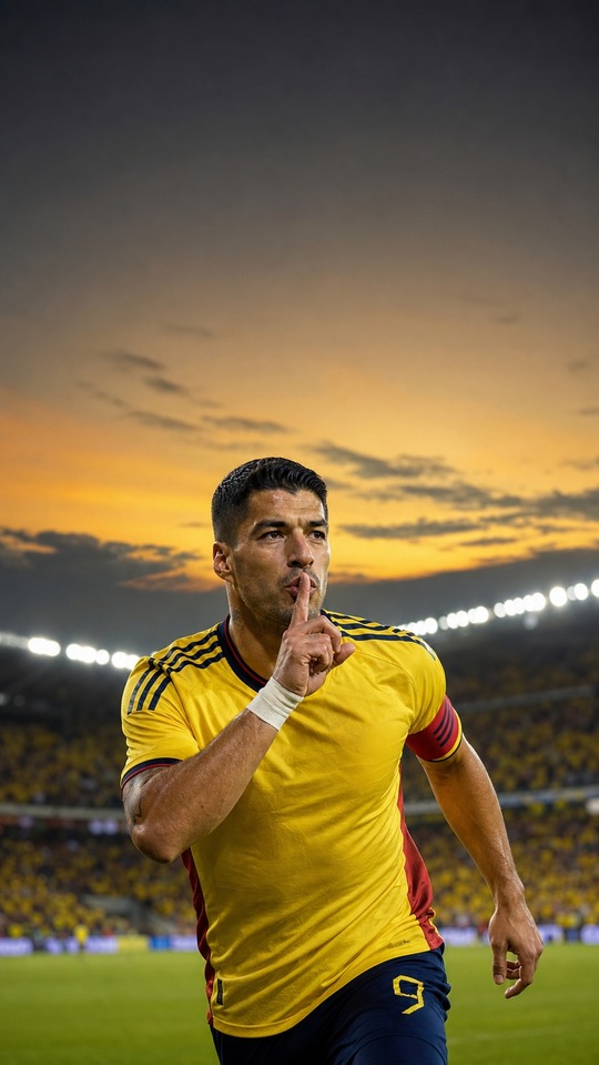Luis Suarez Kolumbien Nationalteam - 4K Hintergrundbild